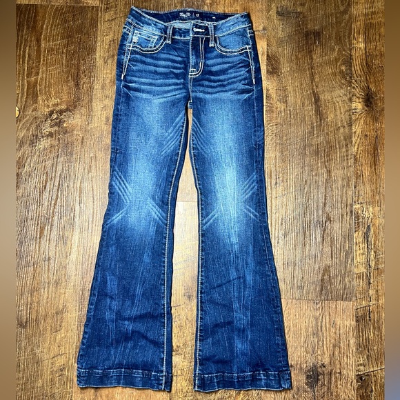 Girls Miss Me Mid-Rise Denim Trousers - Picture 5 of 7